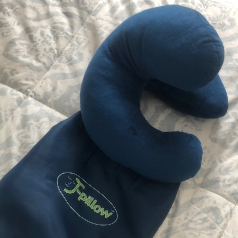 Travel pillow “J” style